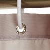 imageAmazon Basics Bathroom Shower Curtain Water Resistant Fabric with Grommets ampamp Hooks Machine Washable 72quotx72quot Light Brown BeigeLight Brown  Beige