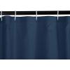 imageAmazon Basics Bathroom Shower Curtain Water Resistant Fabric with Grommets ampamp Hooks Machine Washable 72quotx72quot Light Brown BeigeNavy Blue