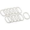imageAmazon Basics Bathroom Shower Curtain Water Resistant Fabric with Grommets ampamp Hooks Machine Washable 72quotx72quot Light Brown BeigeWhite