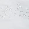 imageAmazon Basics Bathroom Shower Curtain Water Resistant Fabric with Grommets ampamp Hooks Machine Washable 72quotx72quot Light Brown BeigeWhite