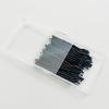 imageAmazon Basics Bobby Pins in Case Black 72 Count Pack of 4Black