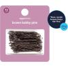 imageAmazon Basics Bobby Pins in Case Black 72 Count Pack of 4Brown
