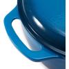 imageAmazon Basics Cast Iron Dutch Oven Pot with Lid Enameled Round Dual Handles HeavyDuty Large 73quart BlueBlue