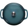 imageAmazon Basics Cast Iron Dutch Oven Pot with Lid Enameled Round Dual Handles HeavyDuty Large 73quart BlueGray