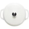 imageAmazon Basics Cast Iron Dutch Oven Pot with Lid Enameled Round Dual Handles HeavyDuty Large 73quart BlueMatte White