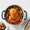imageAmazon Basics Cast Iron Dutch Oven Pot with Lid Enameled Round Dual Handles HeavyDuty Large 73quart BlueNavy
