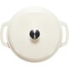 imageAmazon Basics Cast Iron Dutch Oven Pot with Lid Enameled Round Dual Handles HeavyDuty Large 73quart BlueWhite