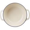 imageAmazon Basics Cast Iron Dutch Oven Pot with Lid Enameled Round Dual Handles HeavyDuty Large 73quart BlueWhite