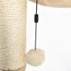 imageAmazon Basics Cat Condo Tower with Hammock Bed and Scratching PostEasy to AssemblePlush HammockInteractive Hanging Ball Durable Sisal Scratch Posts for Indoor Cats 158 x 158 x 197 Inches GrayBeige
