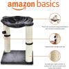 imageAmazon Basics Cat Condo Tower with Hammock Bed and Scratching PostEasy to AssemblePlush HammockInteractive Hanging Ball Durable Sisal Scratch Posts for Indoor Cats 158 x 158 x 197 Inches GrayGray