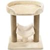 imageAmazon Basics Cat Condo Tower with Hammock Bed and Scratching PostEasy to AssemblePlush HammockInteractive Hanging Ball Durable Sisal Scratch Posts for Indoor Cats 158 x 158 x 197 Inches GrayBeige