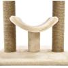 imageAmazon Basics Cat Condo Tower with Hammock Bed and Scratching PostEasy to AssemblePlush HammockInteractive Hanging Ball Durable Sisal Scratch Posts for Indoor Cats 158 x 158 x 197 Inches GrayBeige