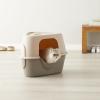 imageAmazon Basics Cat Litter Box with Lid NoMess Standard unisex Charcoal 26 in x 23 in x 20 in