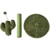 imageAmazon Basics Cat Scratcher  Indoor Cactus Triple Posts Cat ampamp Kittens Scratching Post with Dangling Ball Small 224quotH  GreenMedium  256 H