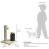 imageAmazon Basics Cat Scratcher  Indoor Classic Single Cat ampamp Kittens Scratching Post Medium 315quotH  GreyBeige