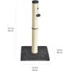 imageAmazon Basics Cat Scratcher  Indoor Classic Single Cat ampamp Kittens Scratching Post Medium 315quotH  GreyGrey