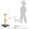 imageAmazon Basics Cat Scratching Post Tree  12 x 12 x 25 Inches Burgundy