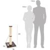 imageAmazon Basics Cat Scratching Post Tree  12 x 12 x 25 Inches Burgundy