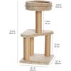 imageAmazon Basics Cat Tree  Indoor Cat ampamp Kittens MultiLevel Climbing Activity Tower with Scratching Posts Medium 315quotH  BeigeMedium