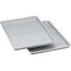 imageAmazon Basics Ceramic Nonstick Baking Sheets ampamp Cooling Rack Set NonToxic Half Sheet Size 2Pack GrayGray