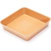 imageAmazon Basics Ceramic Nonstick Baking Sheets and Pans Bakeware Set NonToxic 5Piece Set Copper ColorBrown