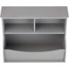 imageAmazon Basics Childrens 3 Shelf MultiFunctional Bookcase and Toy Storage Bin  Grey 1484quotD x 3125quotW x 2456quotHGrey