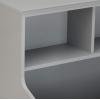imageAmazon Basics Childrens 3 Shelf MultiFunctional Bookcase and Toy Storage Bin  Grey 1484quotD x 3125quotW x 2456quotHGrey