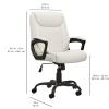 imageAmazon Basics Classic Puresoft PU Padded MidBack Height Adjustable Office Computer Desk Chair with Armrest 26quotD x 2375quotW x 42quotH BlackCream
