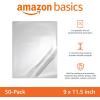 imageAmazon Basics Clear Thermal Laminating Plastic Paper Laminator Sheets 9 x 115Inch 50Pack 3mil50Pack