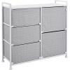 imageAmazon Basics Closet Organizer Drawers with 5Fabric Storage Units WhiteWhite