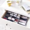 imageAmazon Basics Cloth Drawer Storage Organizer Boxes for Socks Underwear and Baby Items Set of 6 GrayPack of 2