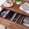 imageAmazon Basics Cloth Drawer Storage Organizer Boxes for Socks Underwear and Baby Items Set of 6 GraySet of 4