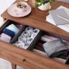 imageAmazon Basics Cloth Drawer Storage Organizer Boxes for Socks Underwear and Baby Items Set of 6 GraySet of 6