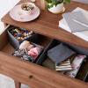 imageAmazon Basics Cloth Drawer Storage Organizer Boxes for Socks Underwear and Baby Items Set of 6 GraySet of 6 Pack of 10