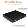 imageAmazon Basics Coffee Pod Storage Organizer Drawer for KCup Pods 36 Pod Capacity Black