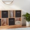 imageAmazon Basics Collapsible Cube Storage Organizer Bins 6Pack 105 x 105 x 11 inches Light GreyBlack