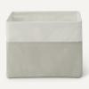 imageAmazon Basics Collapsible Storage Bins with Leather Handles Charcoal Large Pack of 3Linen