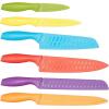 imageAmazon Basics ColorCoded Dishwasher Safe Kitchen 12Piece Knife Set 6 Knives with 6 Blade Guards Multicolor 1388 x 413 x 138 inch