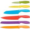 imageAmazon Basics ColorCoded Dishwasher Safe Kitchen 12Piece Knife Set 6 Knives with 6 Blade Guards Multicolor 1388 x 413 x 138 inch