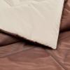 imageAmazon Basics Comforter Blanket TwinTwin XL Reversible Lightweight Microfiber All Season Blanket BlackGreyChocolate  Khaki