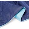 imageAmazon Basics Comforter Blanket TwinTwin XL Reversible Lightweight Microfiber All Season Blanket BlackGreyNavy  Sky Blue