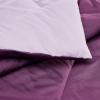 imageAmazon Basics Comforter Blanket TwinTwin XL Reversible Lightweight Microfiber All Season Blanket BlackGreyPlum  Light Purple