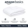 imageAmazon Basics Comforter Blanket TwinTwin XL Reversible Lightweight Microfiber All Season Blanket BlackGreyWhite