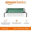 imageAmazon Basics Cooling Breathable Elevated Dog Bed with Metal Frame for Small Dogs 36 x 22 x 75 Inch GreenGreen