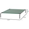 imageAmazon Basics Cooling Breathable Elevated Dog Bed with Metal Frame for Small Dogs 36 x 22 x 75 Inch GreenGreen