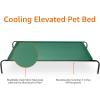 imageAmazon Basics Cooling Breathable Elevated Dog Bed with Metal Frame for Small Dogs 36 x 22 x 75 Inch GreenGreen