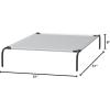 imageAmazon Basics Cooling Breathable Elevated Dog Bed with Metal Frame for Small Dogs 36 x 22 x 75 Inch GreenGrey