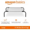 imageAmazon Basics Cooling Breathable Elevated Dog Bed with Metal Frame for Small Dogs 36 x 22 x 75 Inch GreenGrey