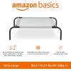imageAmazon Basics Cooling Breathable Elevated Dog Bed with Metal Frame for Small Dogs 36 x 22 x 75 Inch GreenGrey