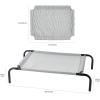 imageAmazon Basics Cooling Breathable Elevated Dog Bed with Metal Frame for Small Dogs 36 x 22 x 75 Inch GreenGrey